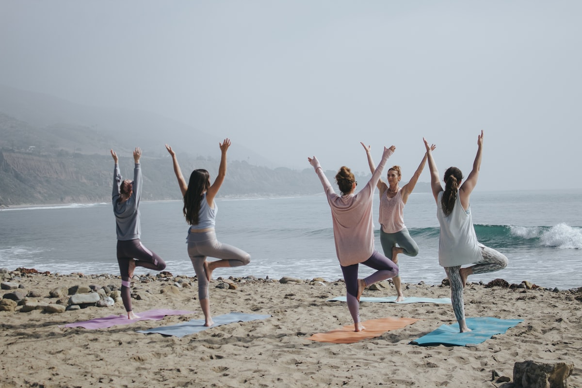 Outdoor private yoga session
